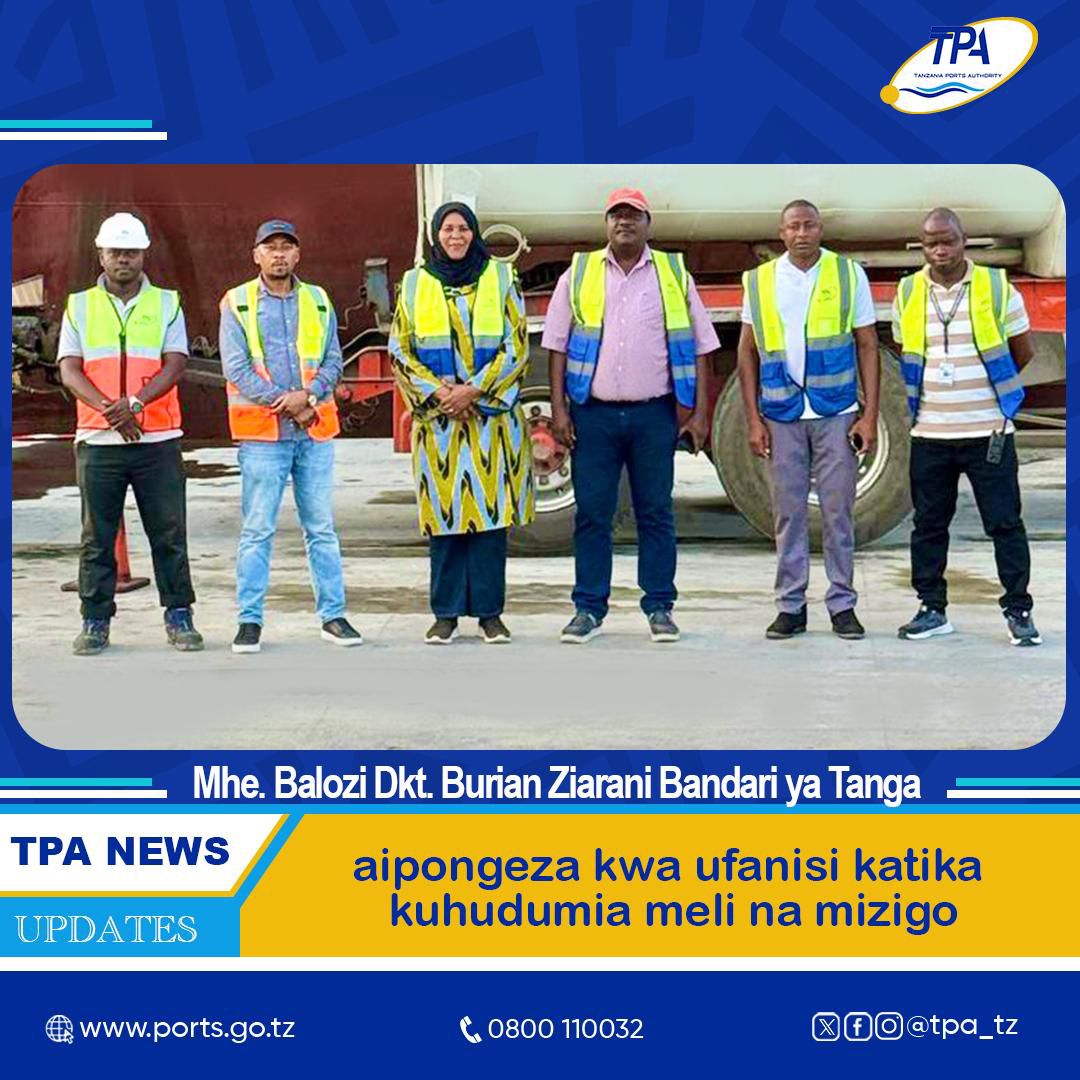 MKUU WA MKOA WA TANGA AFANYA ZIARA YA KUKAGUA UTENDAJI KAZI WA BANDARI YA TANGA 