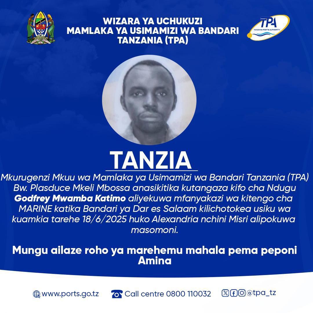 TANZIA SALAMU ZA POLE
