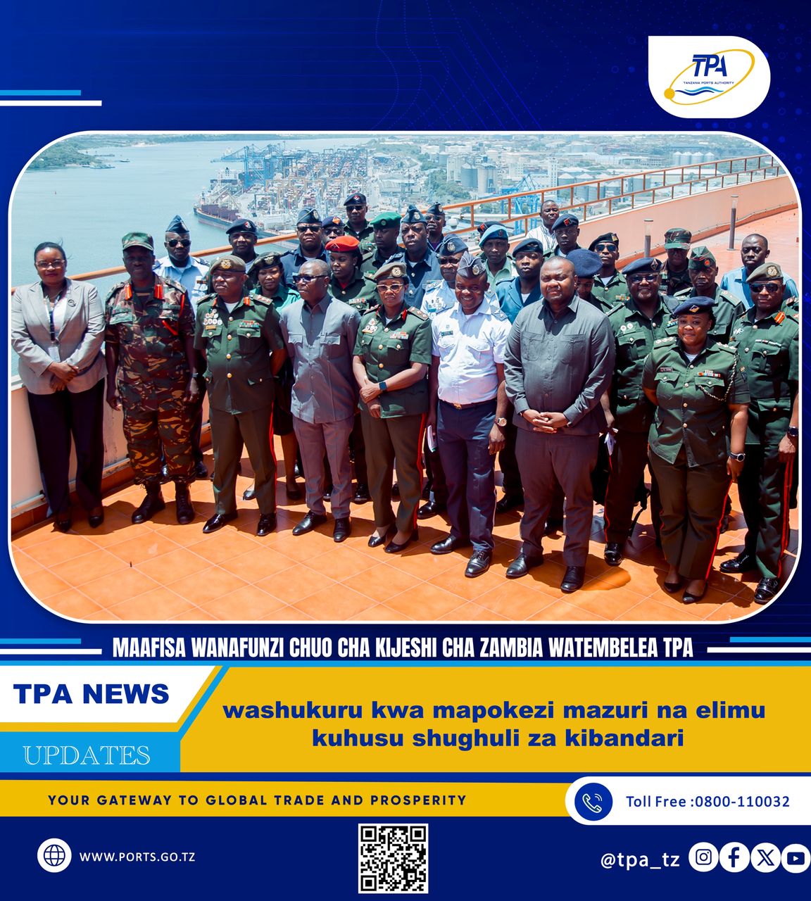 ZAMBIA DEFENCE SERVICE COMMAND AND STAFF COLLEGE (CSC) WATEMBELEA MAKAO MAKUU YA TPA 